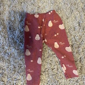 Zara Kids Love Pear Leggings